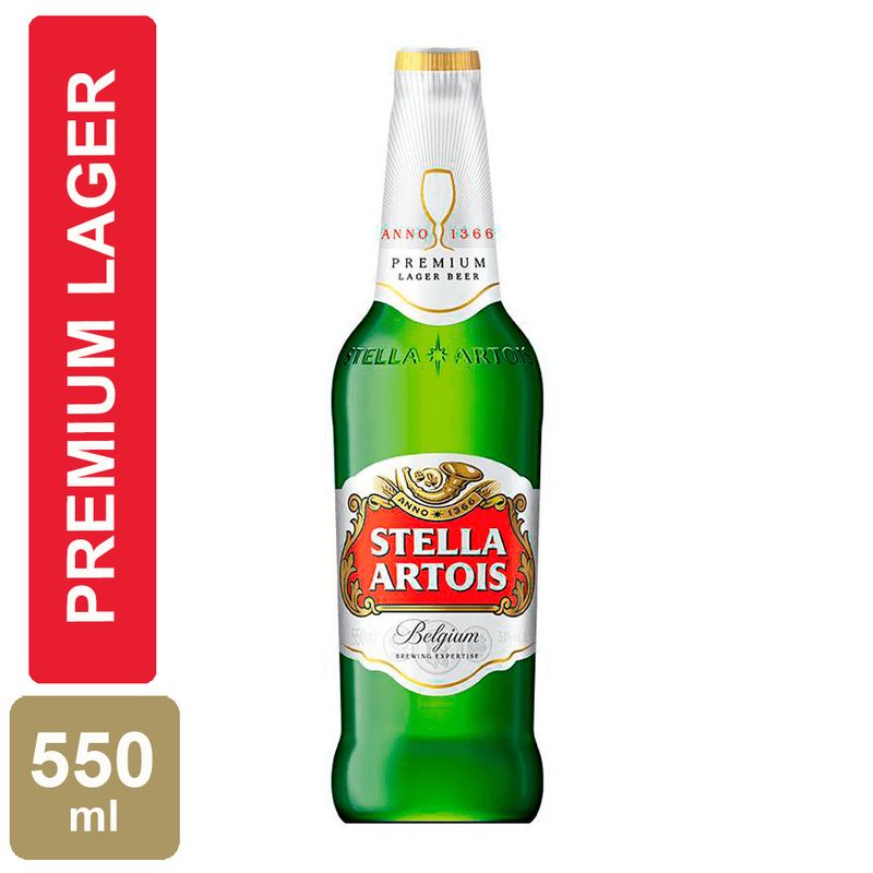 Cerveja Stella Artois One Way 550ml | Bretas Supermercado