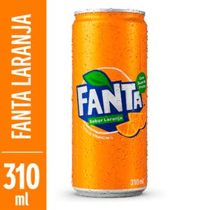 Refrigerante Fanta Laranja Sleek Lata 310ml