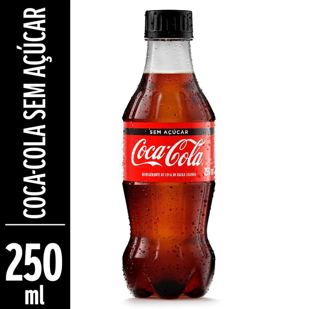 Refrigerante Coca-Cola s/ Açúçar Pet 250ml | Bretas Supermercado