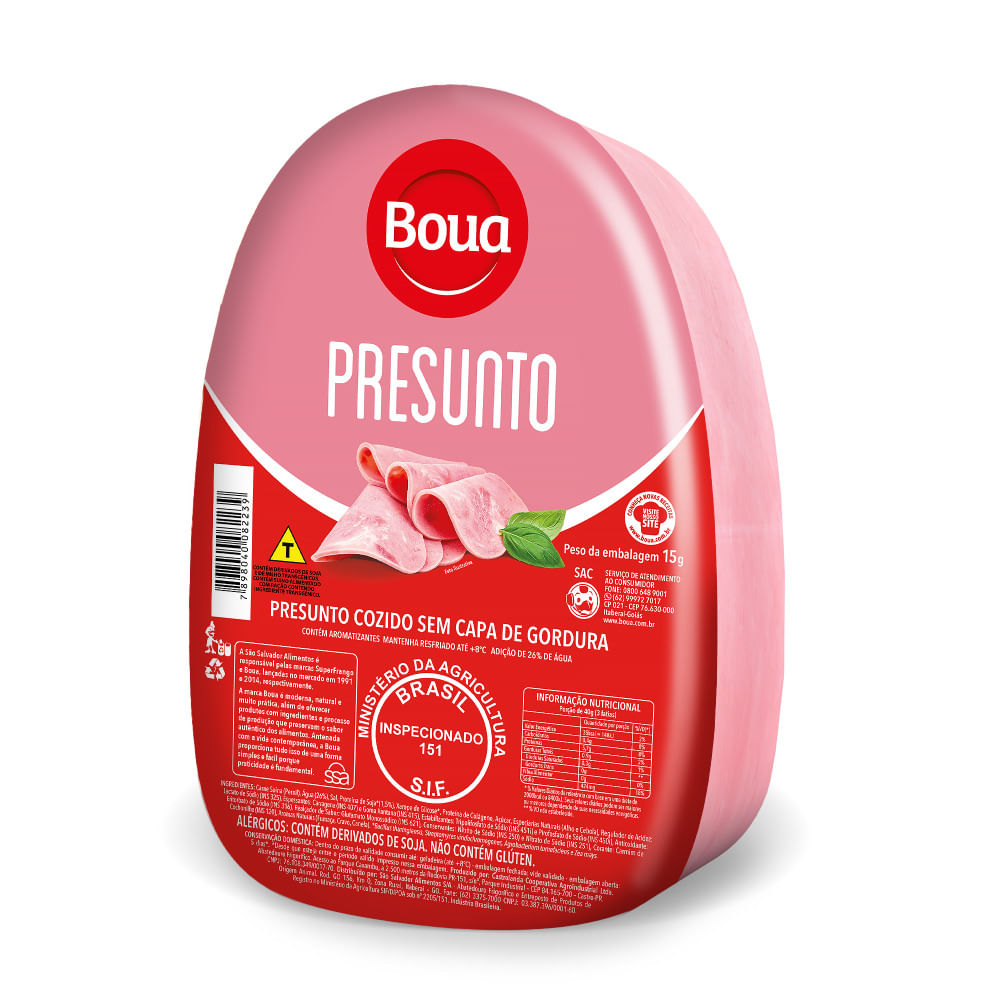 Presunto Boua Inteiro | Bretas Supermercado