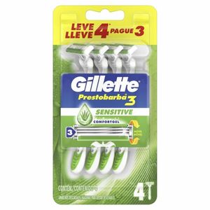 Aparelho para Barbear Gillette Prestob Sens Care Leve 4 Pague 3