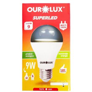 Lâmpada Ourolux Superled 9W 6500K Bivolt