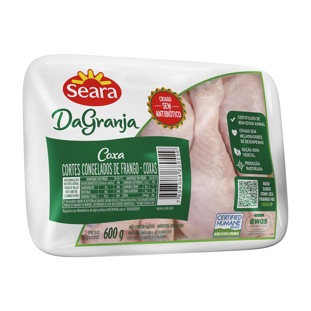 Coxa de Frango Seara DaGranja Bandeja 600g
