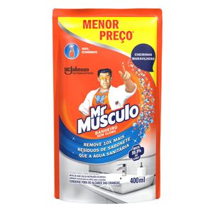 Limpador de Banheiro Mr Músculo 5 em 1 Refil 30% de Desconto 400ml