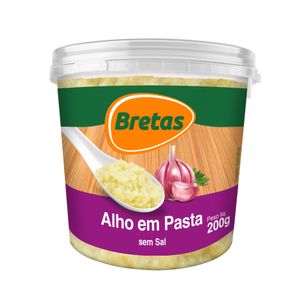 Alho Bretas Pasta s/ Sal 200g