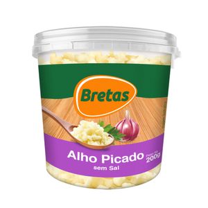 Alho Bretas Picado s/ Sal 200g