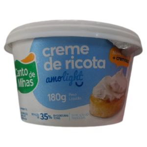 Creme de Ricota Canto de Minas Light 180g