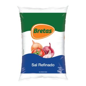 Sal Refinado Bretas 1Kg