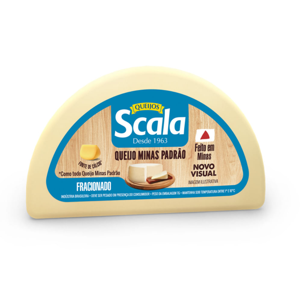 Queijo Minas Padrão Scala Meia Lua Inteiro | Bretas Supermercado