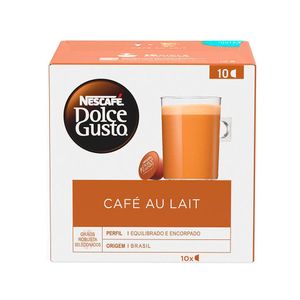 Café au Lait em Cápsulas Nescafé Dolce Gusto Caixa 100g c/10 Unid