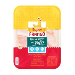 Filé de Peito de Frango Super Frango Bife Bandeja 1Kg