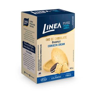 Ovo de Páscoa Linea Cookies Chocolate Branco Zero Açúcar 180g