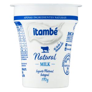 Iogurte Natural Itambé Integral Milk Copo 170g