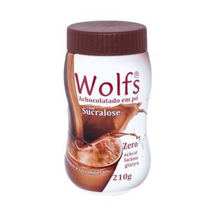 Achocolatado em Pó Wolfs Zero Açucar 210g