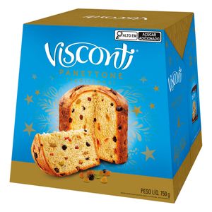 Panettone Visconti Frutas Cristalizadas e Uva Passas 750g