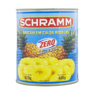 Abacaxi em Calda Schramm Rodelas Zero Açúcar Lata 400g