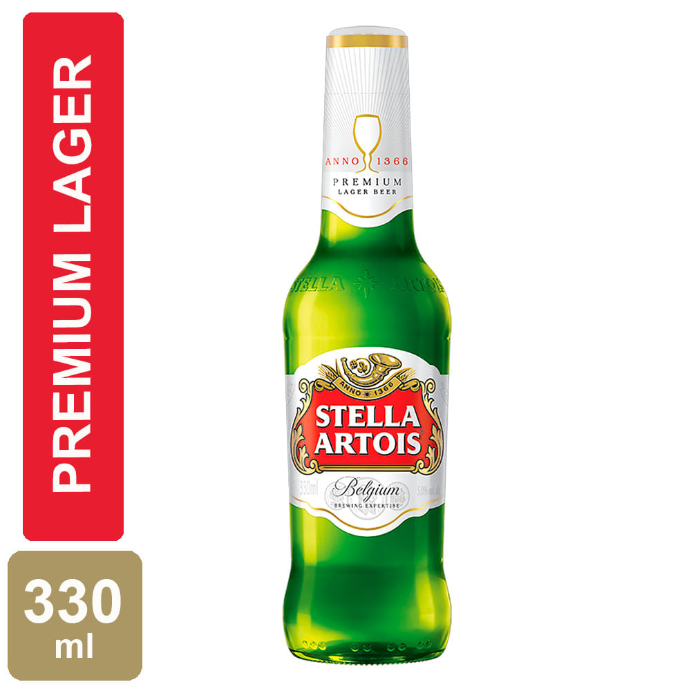 Cerveja Stella Artois Puro Malte Long Neck 330ml | Bretas Supermercado