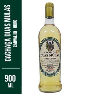 Cachaça Duas Mulas Ouro Carvalho 900ml