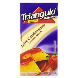 Leite Condensado Triangulo Mineiro Semidesnatado 395g