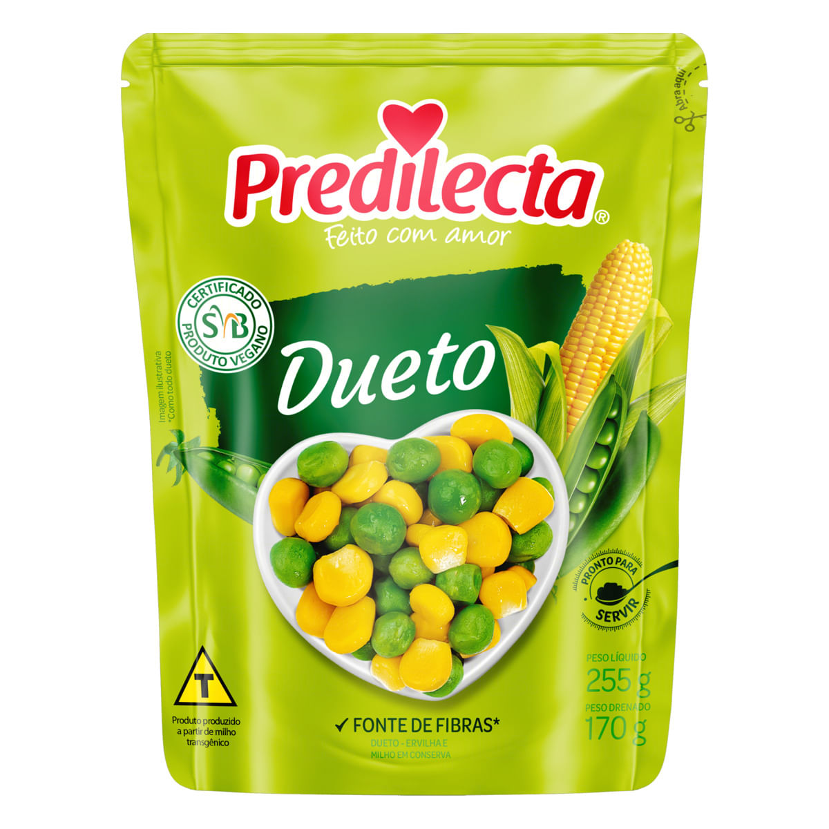 Ervilha E Milho Predilecta Sachê 170g
