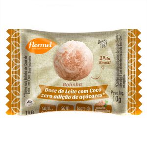 Bolinha Doce de Leite c/ Coco Flormel Zero Açúcar 10g