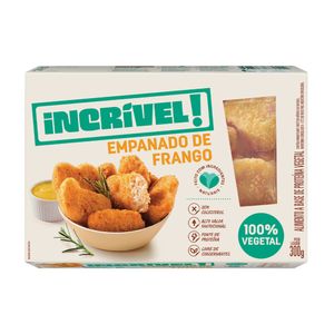 Empanado de Frango Incrível! 100% Vegetal Congelado Caixa 300g