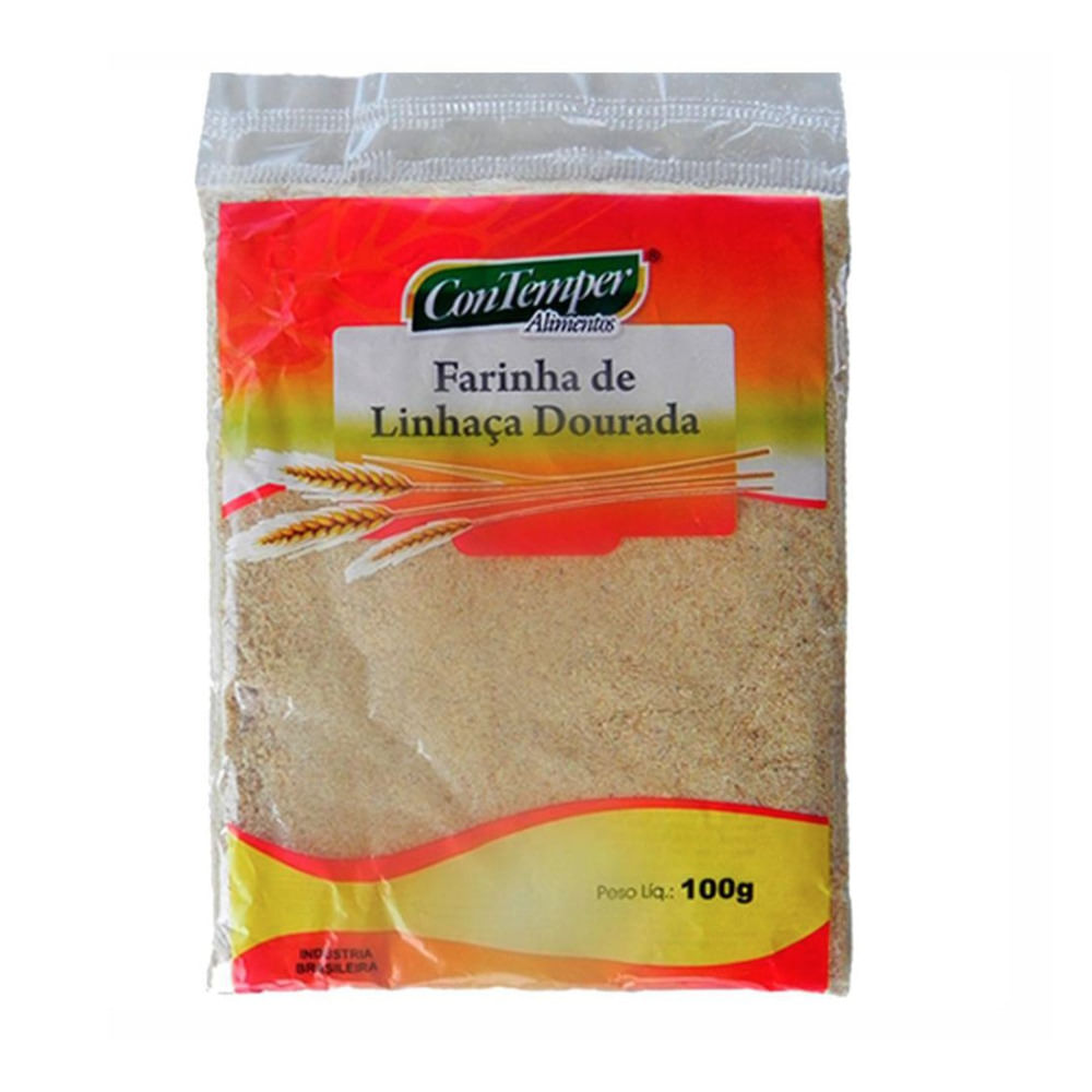 Farinha de Linhaça Contemper Dourada 100g | Bretas Supermercado