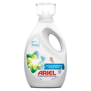 Lava-Roupas Líquido Ariel Concentrado Suave e Gentil Frasco 1.2l