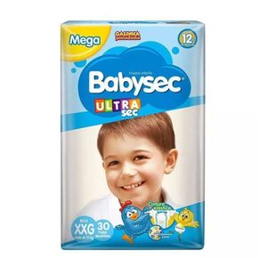 Fralda Descartável Babysec Ultra Mega XXG com 28 Unid
