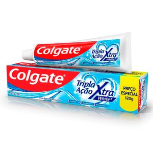 Creme Dental Colgate Tripla Ação Xtra White 120g