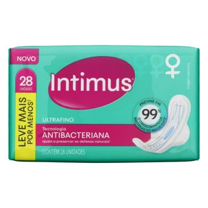 Absorvente Intimus Antibacteriano c/ Abas c/ 28 Unid