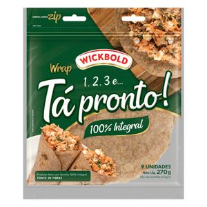 Pão Tortilha Integral Wickbold Tá Pronto Pouch 270g