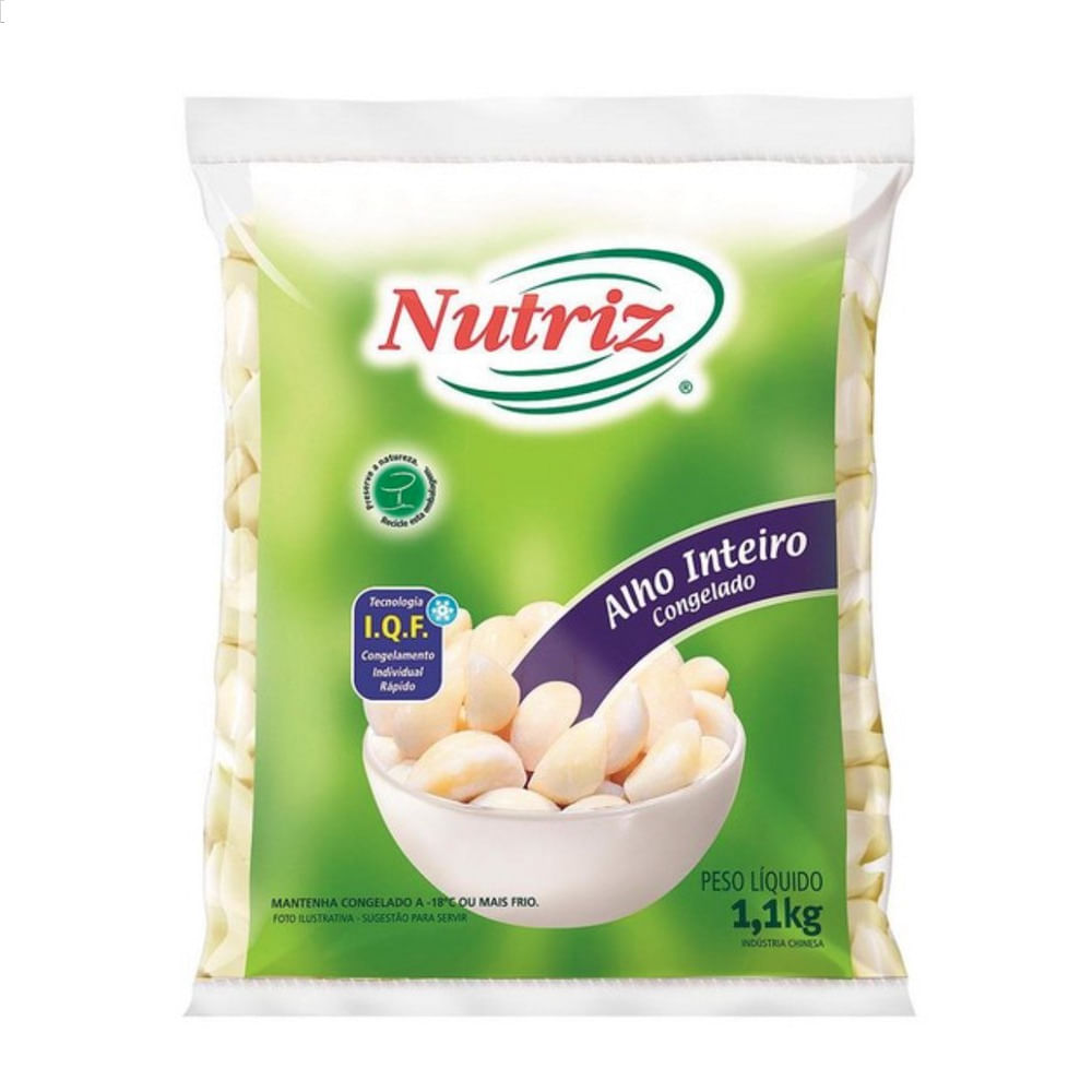 Alho Nutriz Inteiro Congelado 1.1Kg | Bretas Supermercado