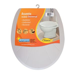 Assento Sanitário Antares Oval Universal Cinza