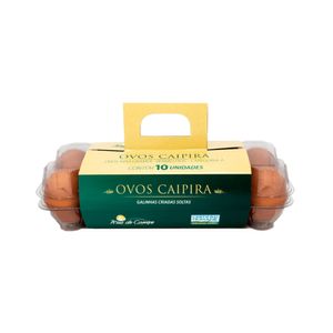 Ovos Caipira Asa Ares do Campo com 10 Unid