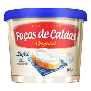 Requeijão Poços de Caldas Original Light 400g