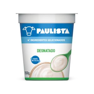 Iogurte Paulista Desnatado Zero Lactose 150g