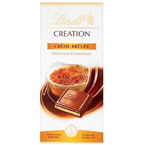 Chocolate ao Leite Lindt Creation Recheio Cremoso com Pedaços deBiscoito e Açúcar Caramelizado Caixa 150g