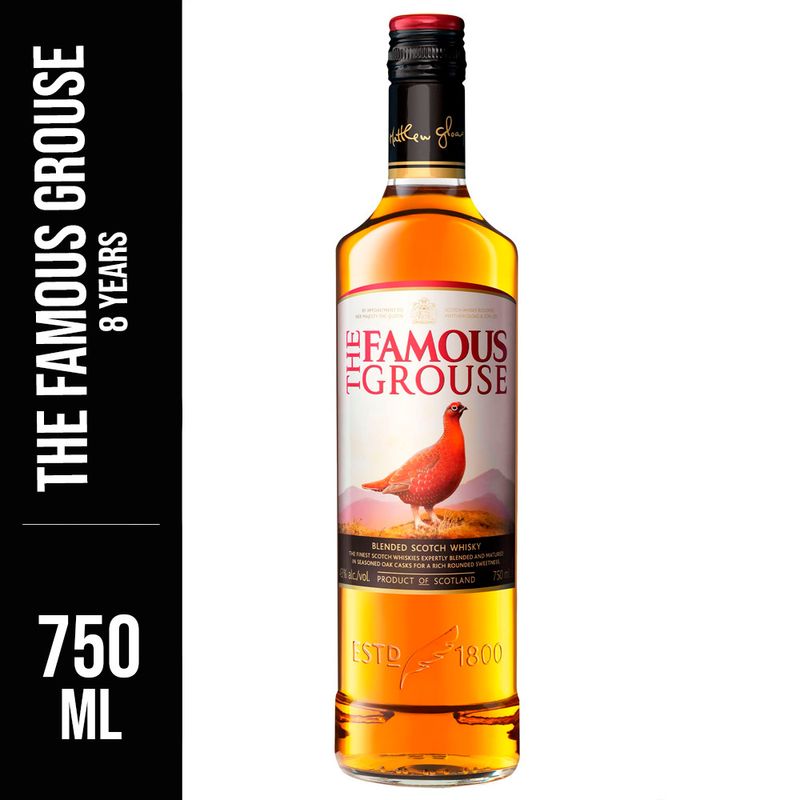 Whisky The Fomous Grouse 8 Anos 750ml | Bretas Supermercado