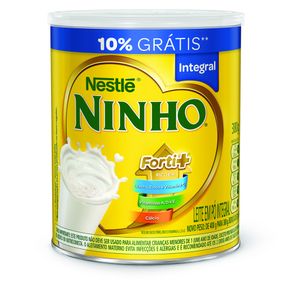 Leite em Pó Ninho Integral Forti+ Lata 380g 10% Grátis