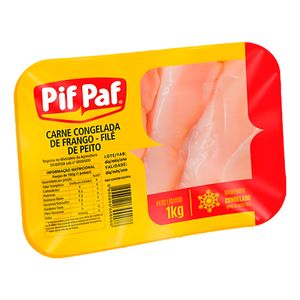 Filé de Peito de Frango Pif Paf em Bifes Iqf Congelado 1Kg