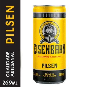 Cerveja Eisenbahn Pilsen Lata Puro Malte 269ml