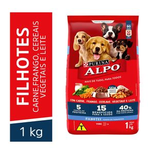 Ração para Cães Purina Filhotes Purina Alpo Carne e Frango 1Kg