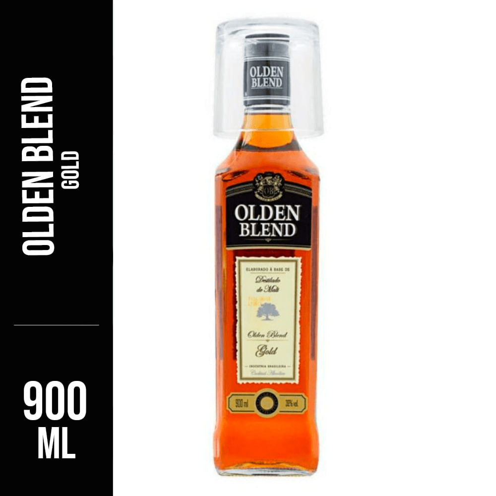 Whisky Olden Blend Gold 900ml Whisky Bretas