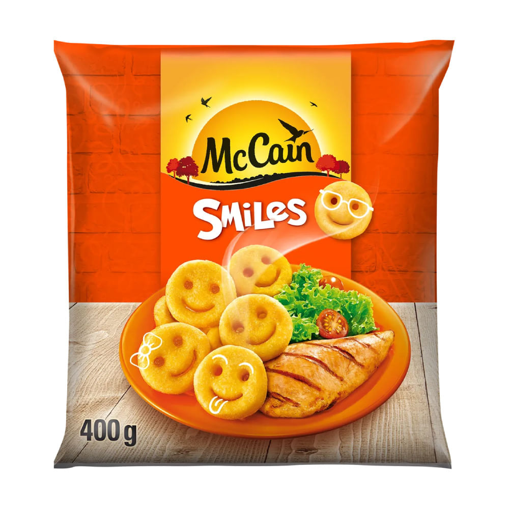 Batata Pré-Frita McCain Smiles Congelada 400g | Bretas Supermercado