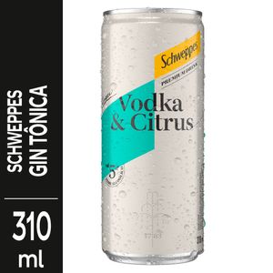 Bebida Mista Schweppes Premium Alcoólica Gaseificada Vodka &Citrus Drink Lata 310ml