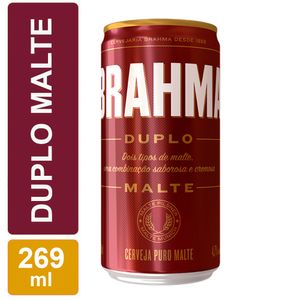 Cerveja Brahma Pilsen Duplo Malte Lata 269ml