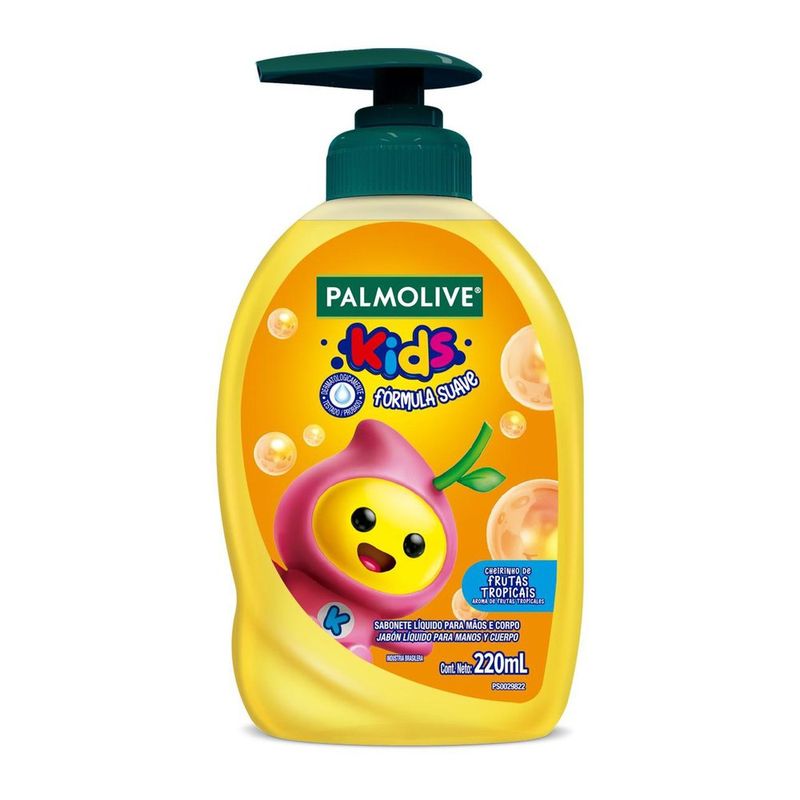 Sabonete Líquido p/ Mãos e Corpo Palmolive Kids Frutas Tropicais