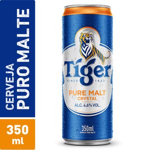 Cerveja Tiger Pure Malte Crystal Lata 350ml