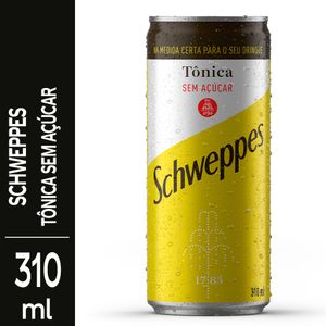 Água Tônica Schweppes Zero Açúcar Lata 310ml